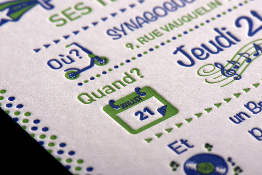 Illustrations en letterpress